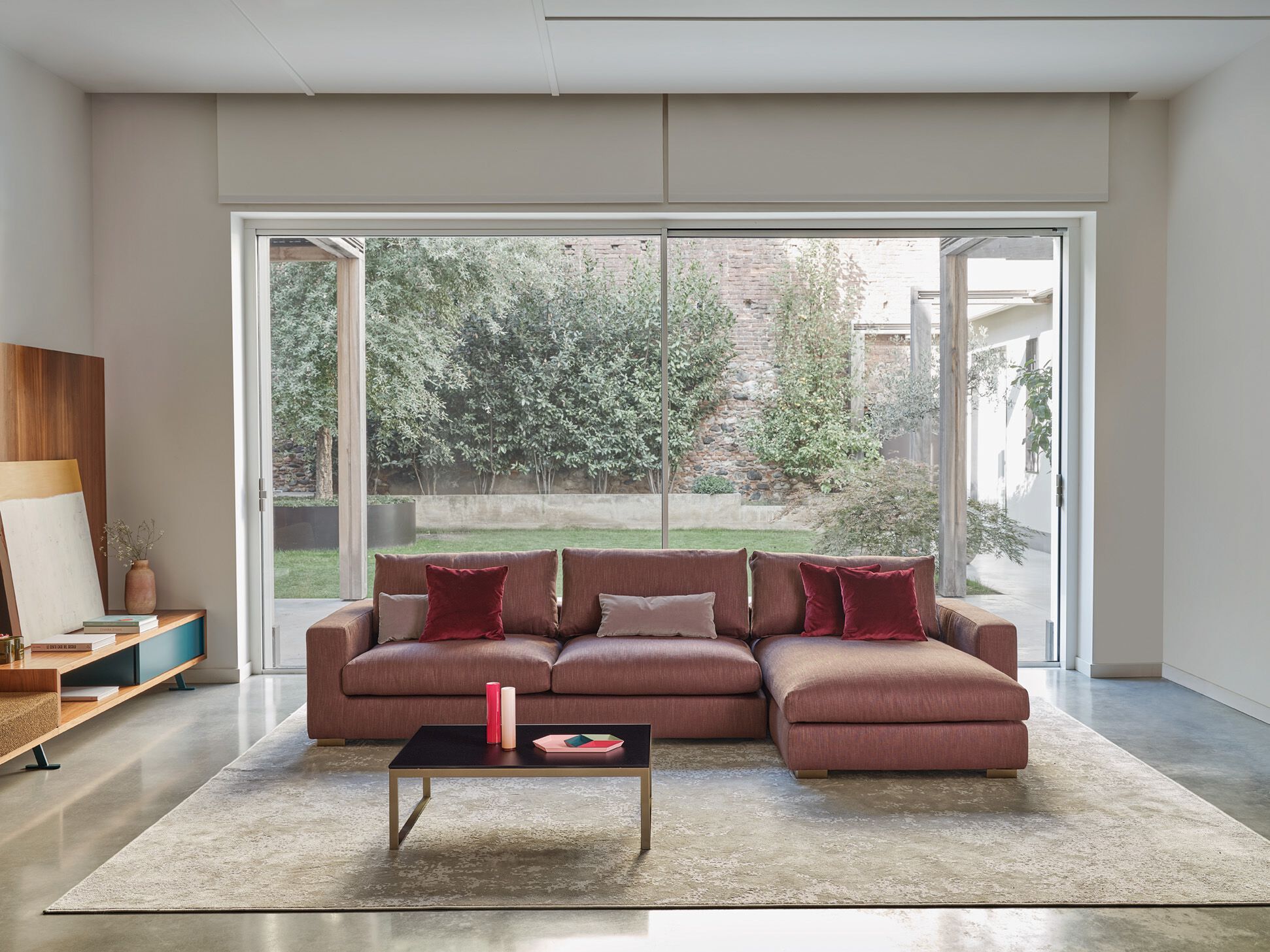 Модульный угловой диван из ткани Bontempi Casa SUNSET ARCH-00048740 - Вид №3