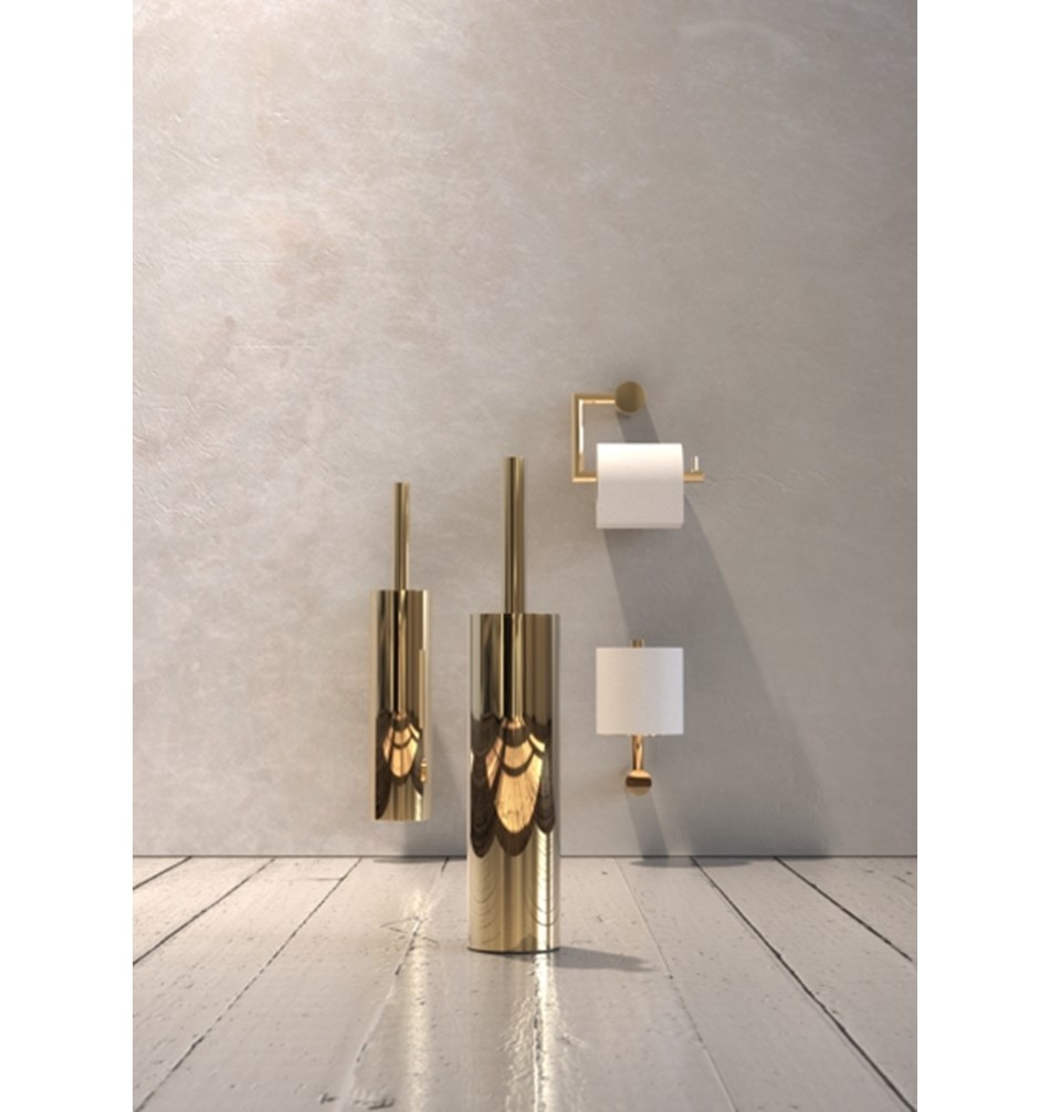 FROST Держатель туалетной бумаги 1 » золото Нержавеющая сталь Золото N1909-GO  - Вид №8