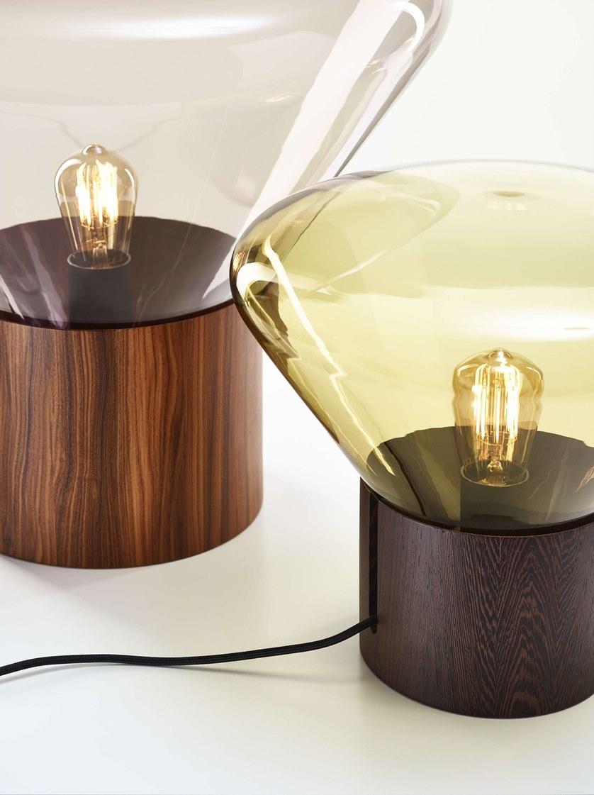 BROKIS Настольная светодиодная лампа из дерева и стекла Muffins sun-id-1463499 - Вид №6