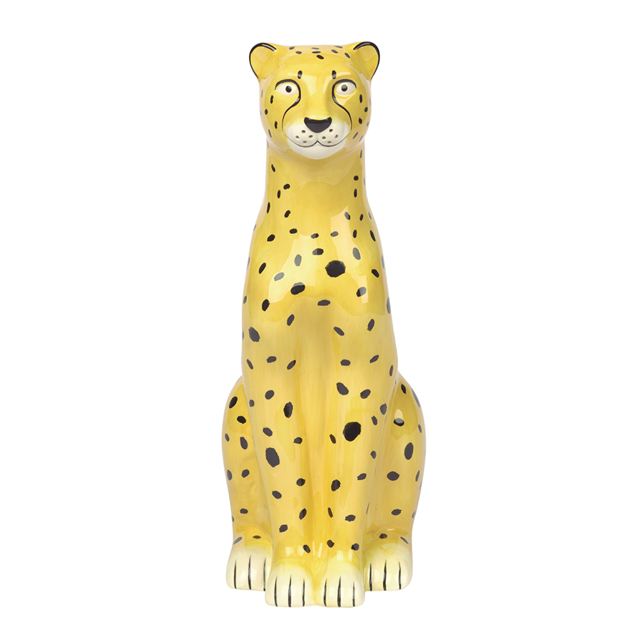 Лейка желто-черная керамическая Urban Jungle Cheetah DOIY  00-3871331 Желтый;черный  - Вид №6