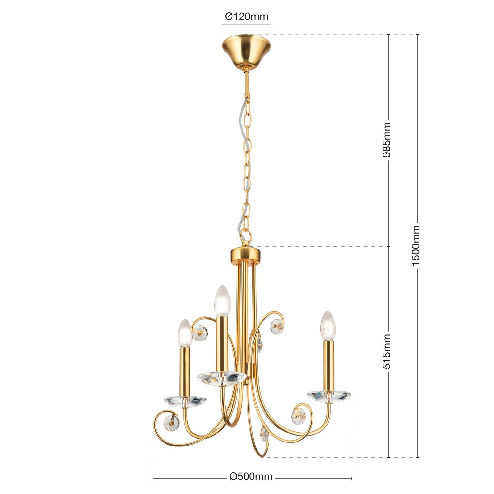 Латунная люстра Orion Ariane ARCH-00009584 - Вид №28