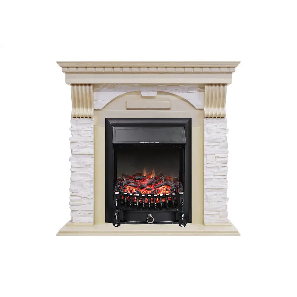 Каминокомплект Royal Flame Dublin с очагом Fobos FX BL 1.5 кВт цвет кремовый/темное дерево 89335222 STLM-2212097 