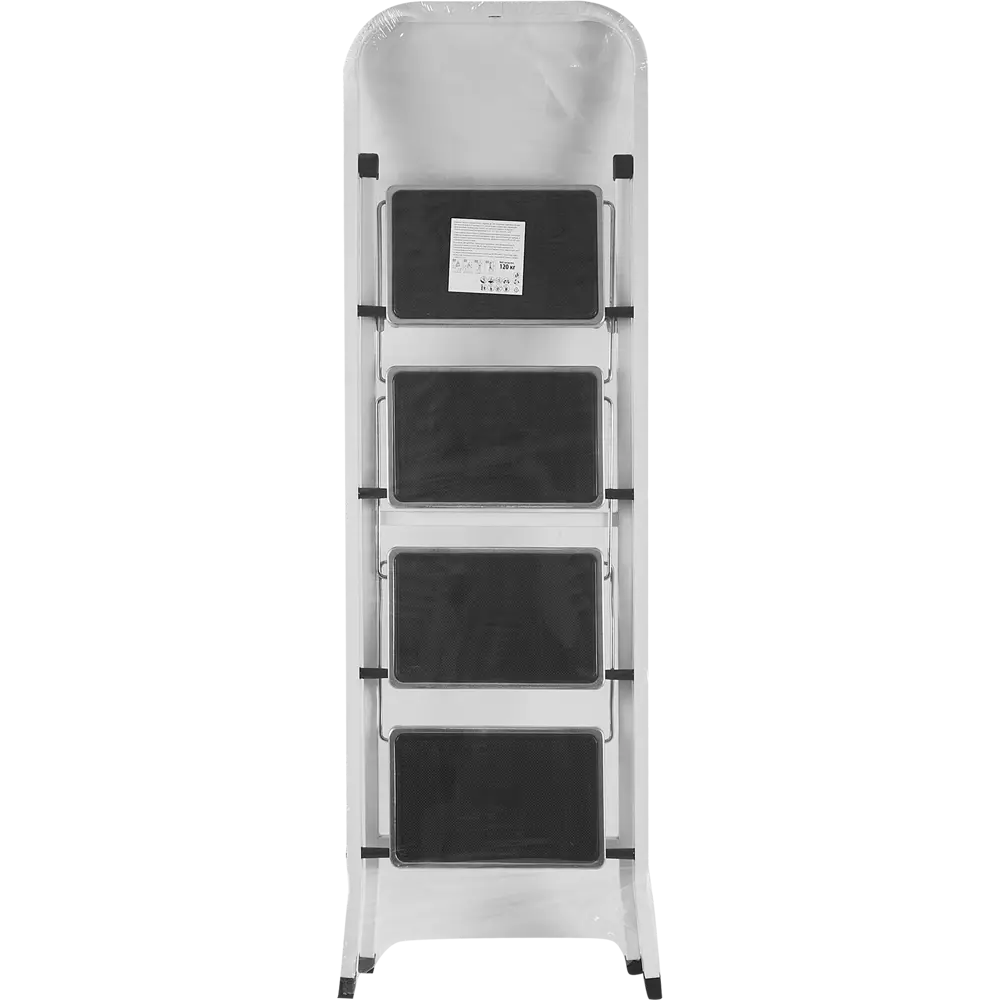 Стремянка стальная Zalger 4 ступени с резиновым ковриком, максимальная нагрузка 120 кг STLM-2022581 - Вид №6