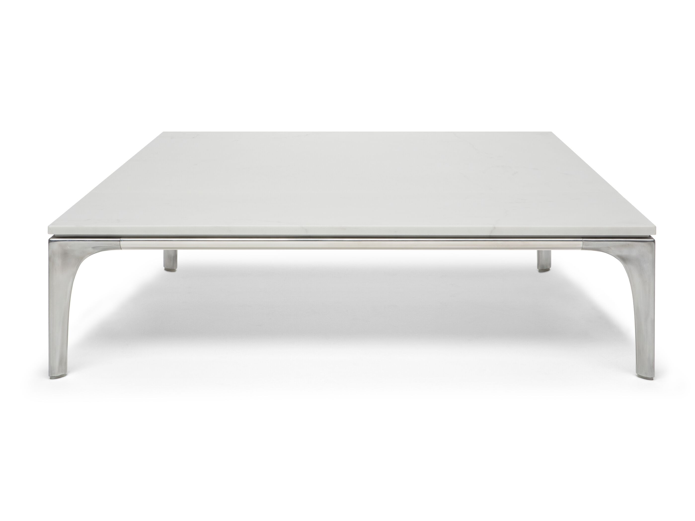 Низкий квадратный журнальный столик с мраморной столешницей Natuzzi Italia Skyline ARCH-00108302 - Вид №1