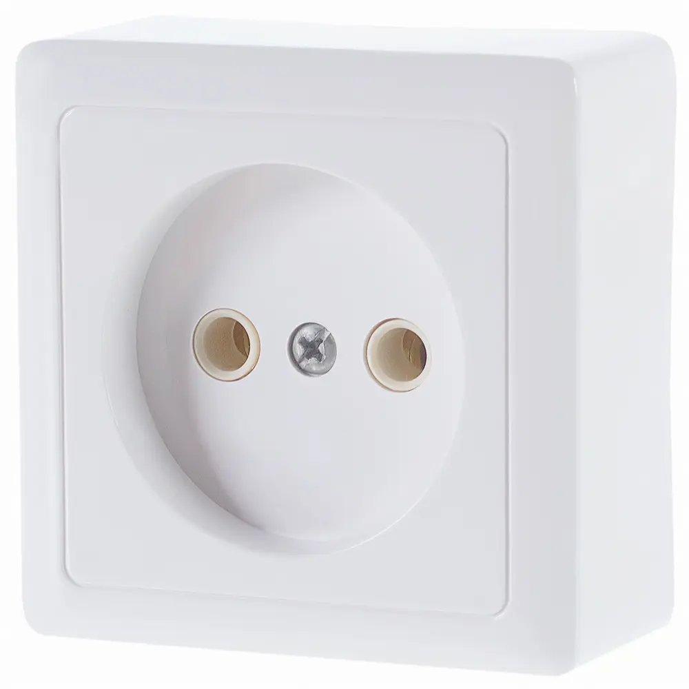 Розетка Schneider Electric Хит без заземления цвет белый 11317433 STLM-2001428 - Вид №1