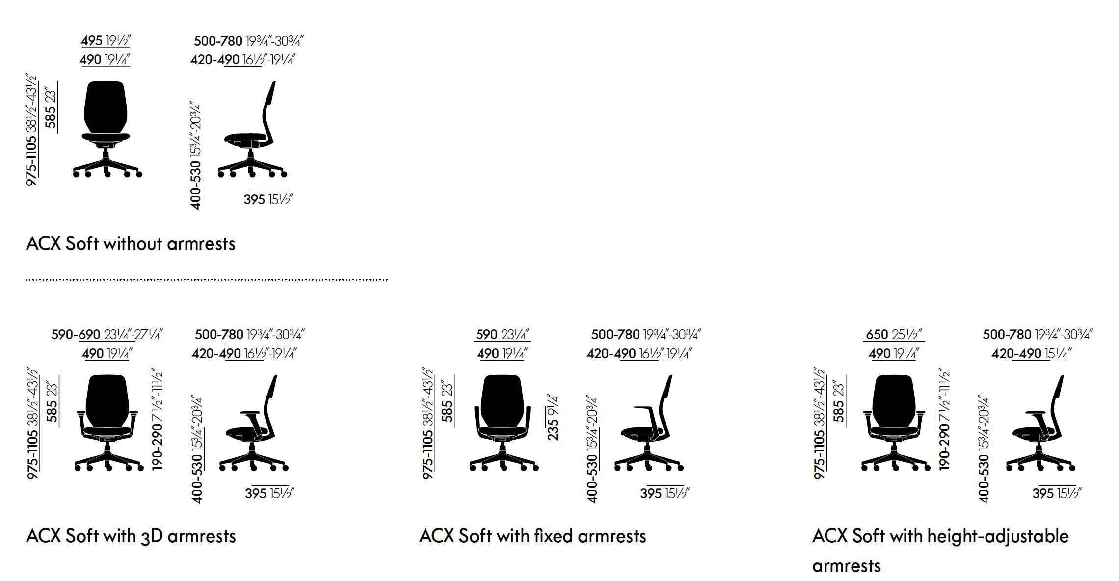 Операционный офисный стул VITRA ACX ARCH-00029560 - Вид №10