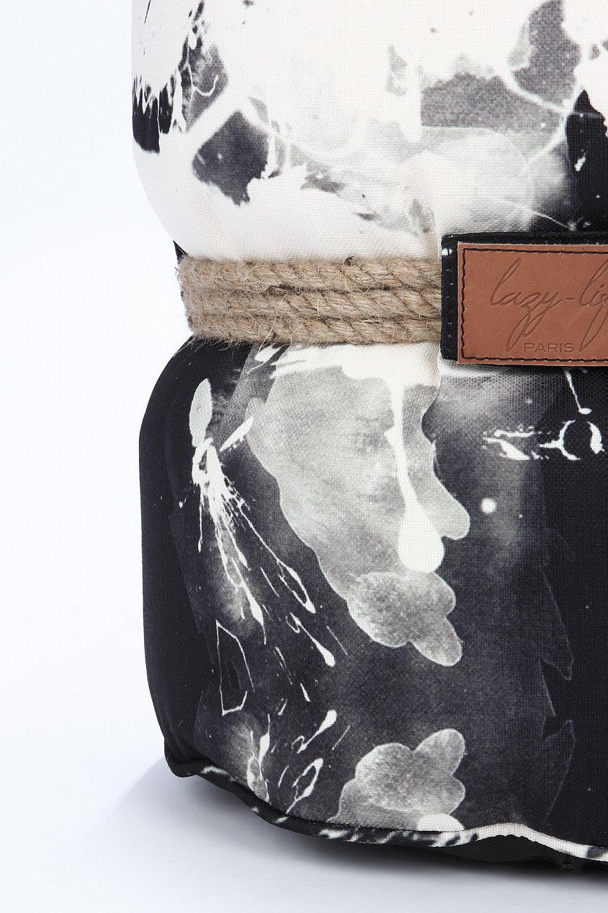 Пуф Tam-Tam черно-белый LAZY LIFE PARIS ДИЗАЙНЕРСКИЕ 051175 Белый;черный  - Вид №3