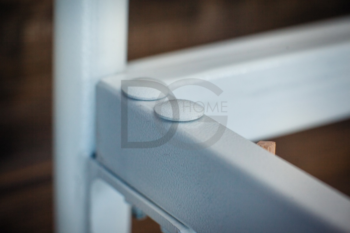 Кованая двуспальная кровать 180х200 с двумя спинками белая "Симона" FRANCESCO ROSSI СИМОНА 134671 Белый  - Вид №1