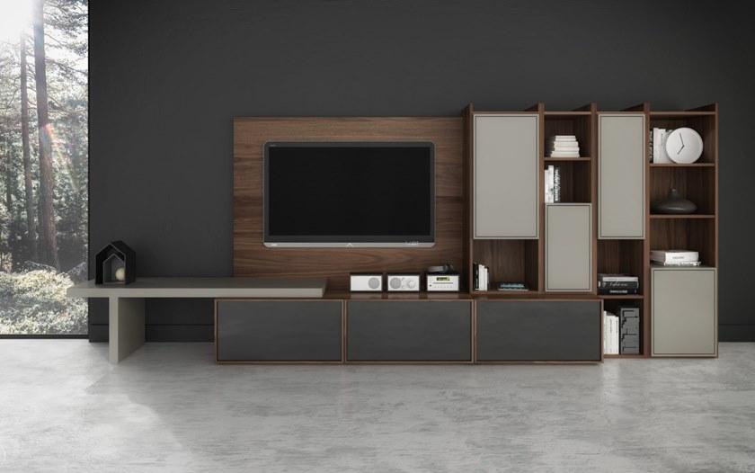 Huppé Модульная стенка из орехового дерева с подставкой под телевизор Lyrics L1 - 26 HUPPE - Вид №3