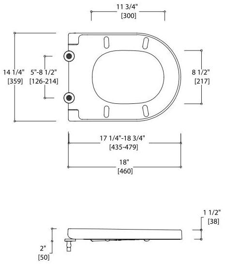 Lseat-004 Крышка сиденье для унитаза Blu Bathworks®  - Вид №2