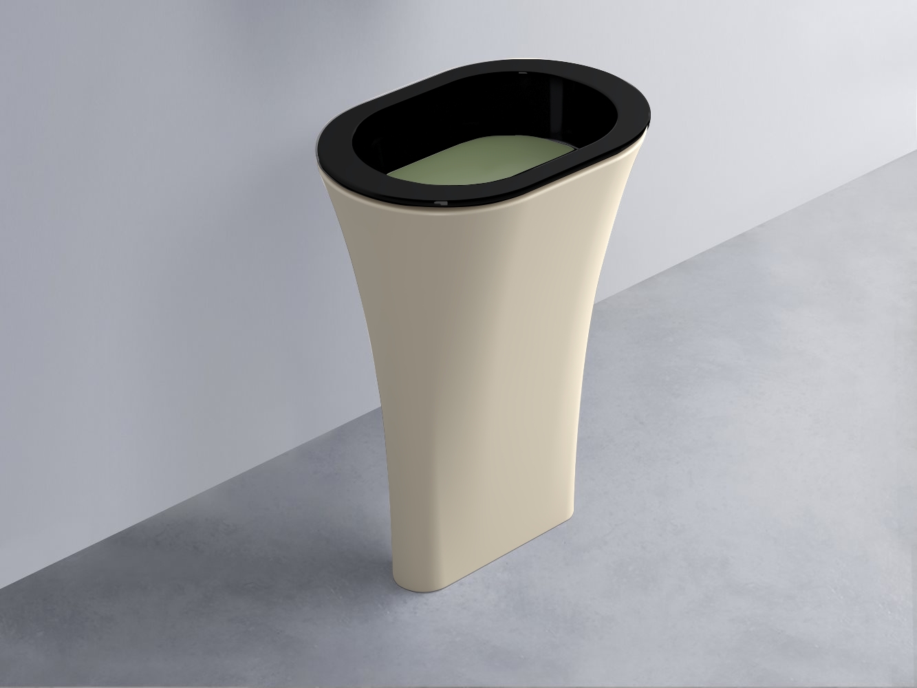 AMLA65-N+AMPILO-AG+AMCOLO-LN Раковина Amedeo Ovale отдельностоящая cielo Enjoy + Amedeo Ceramica Cielo