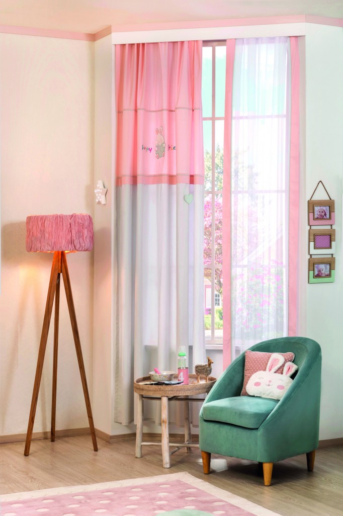 Штора детская розовая 140х260 см Baby Girl, 1 полотно CILEK BABY GIRL 00-3832639 Розовый Santreyd  - Вид №2