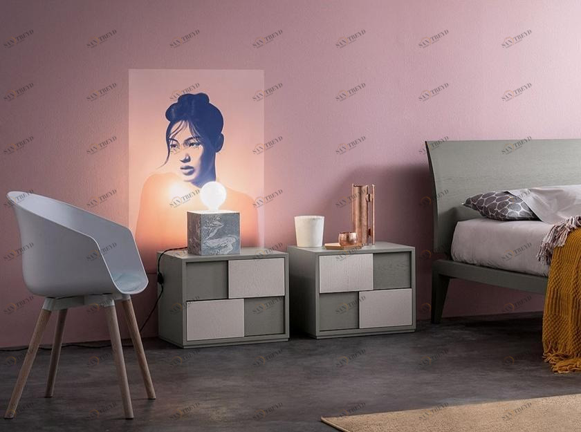 Devina Nais Прикроватная тумбочка из массива дерева sun-id-1375291