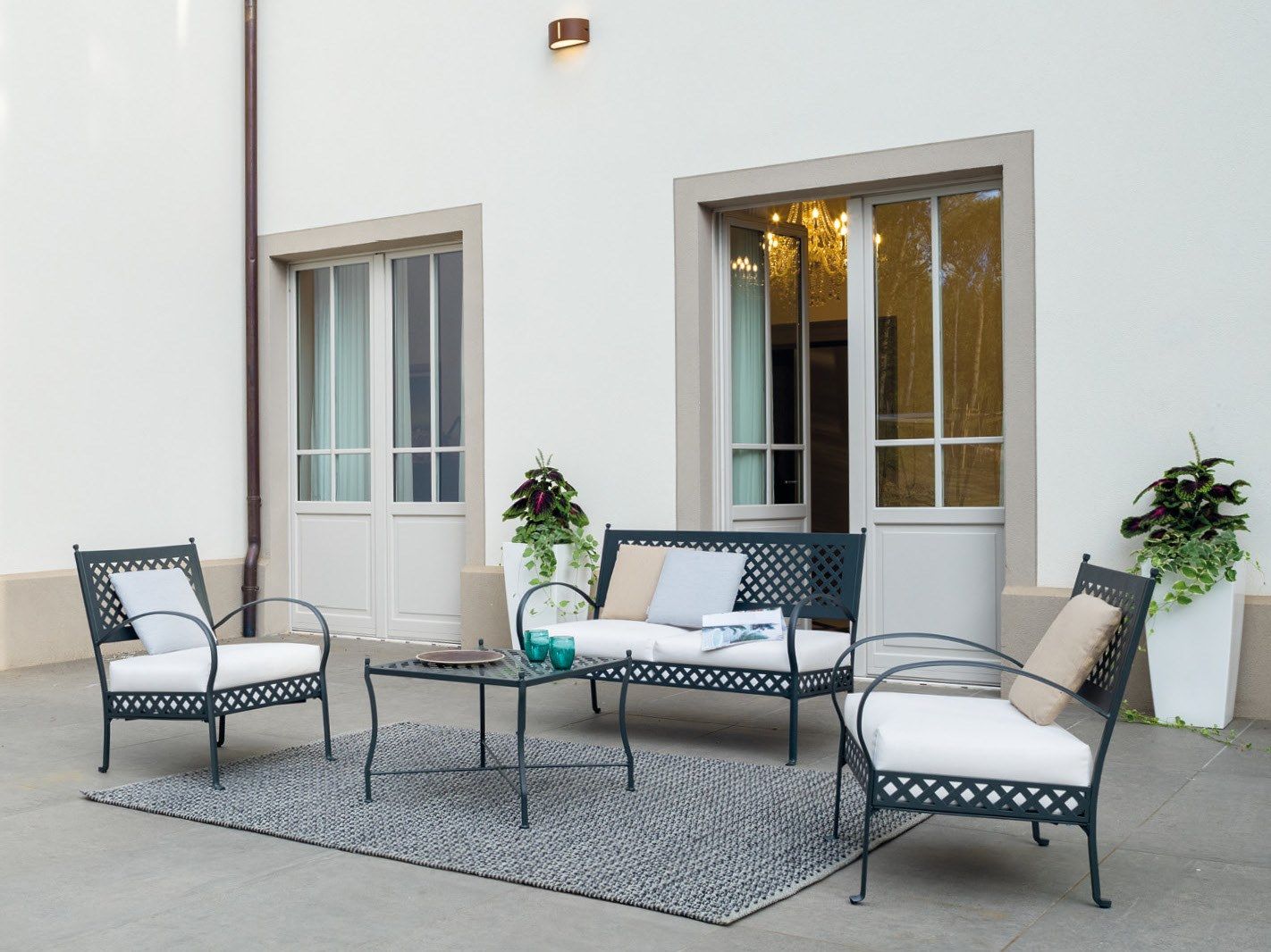 2-местный металлический садовый диван Vermobil Springtime ARCH-00085240 - Вид №1