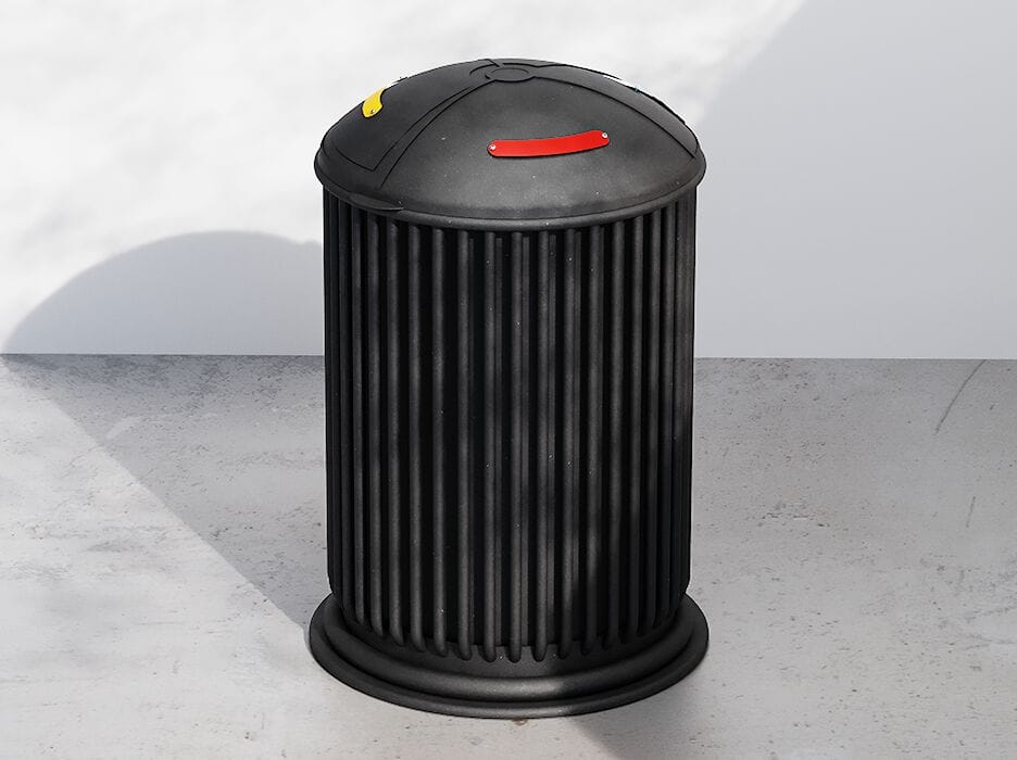 Наружная металлическая корзина для мусора с крышкой для мусора DIMCAR ARCH-00033394