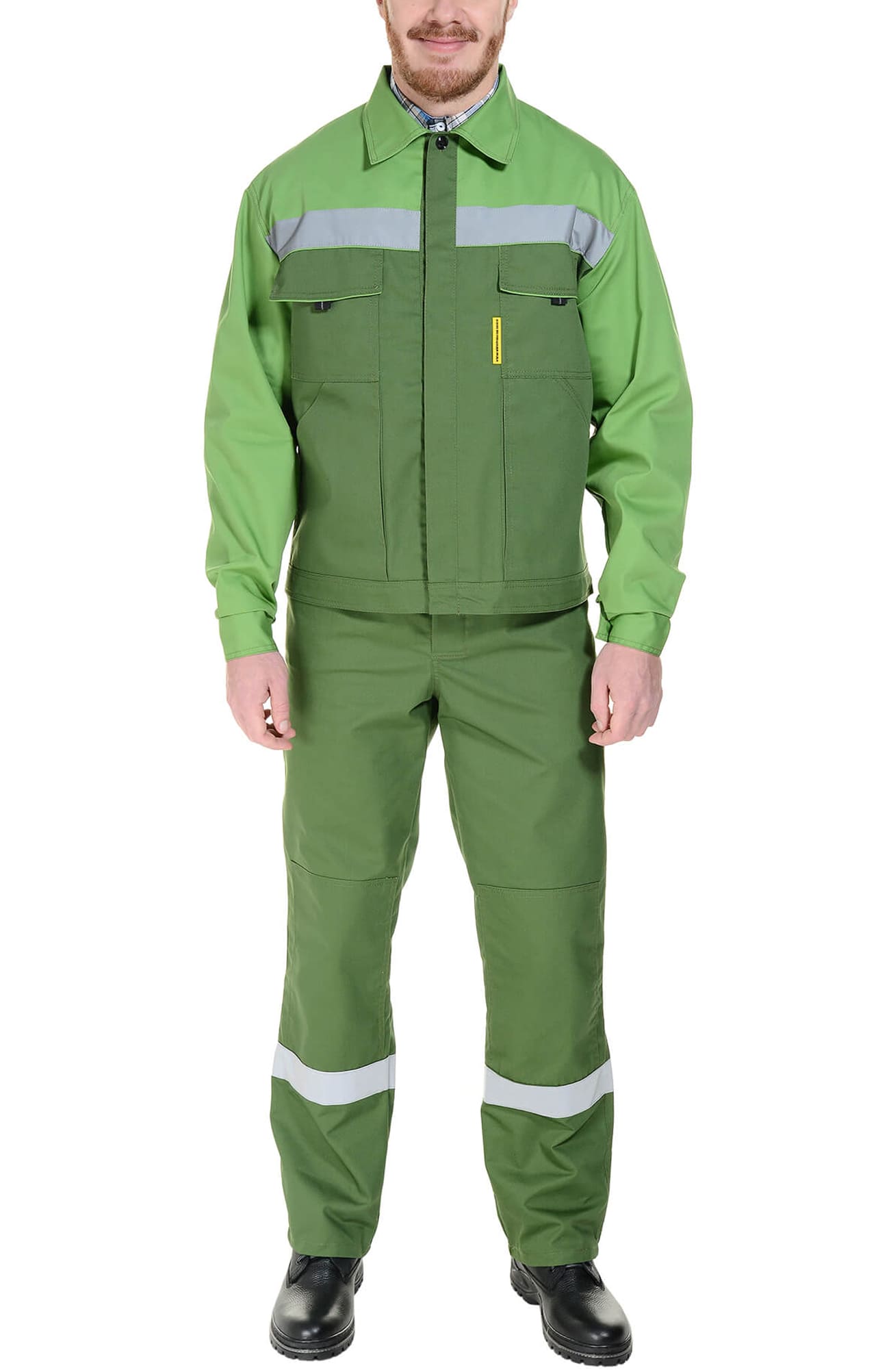 65155 Костюм "Мастер-Люкс" гринери с СВП  Летняя спецодежда  размер 64-66/170-176  - Вид №12