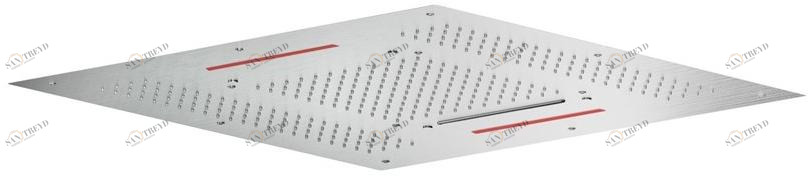 MGS Ультратонкая встроенная душевая лейка из нержавеющей стали с хромотерапией Soffioni doccia sun-id-1426689