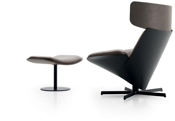 B&B Italia 5-спицевое поворотное кресло с подголовником Almora sun-id-1437442 - Вид №3