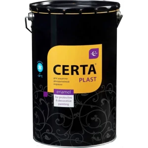 Эмаль Certa Plast полуглянцевая цвет графит 20 л 82213175 STLM-2027998