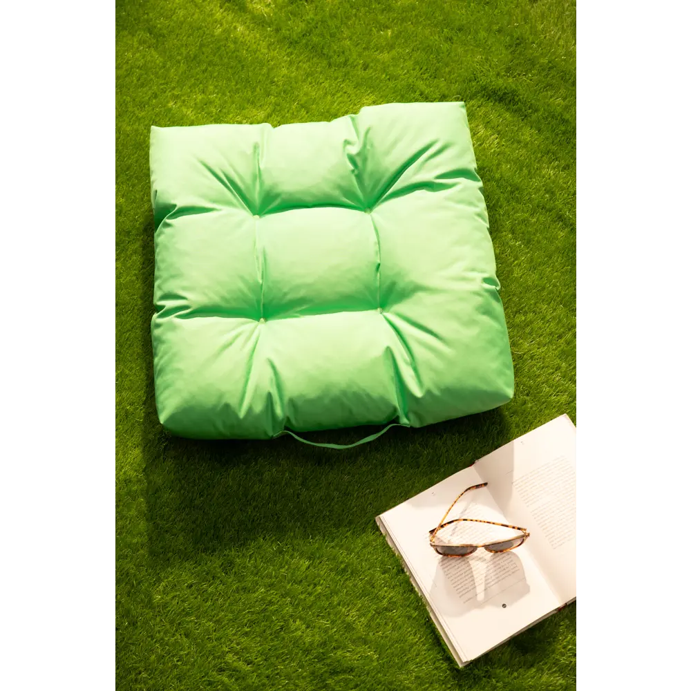 Сидушка для пикника Linen Way 50х50х10 см водоотталкивающая цвет салатовый 84036152 STLM-2139686  - Вид №3