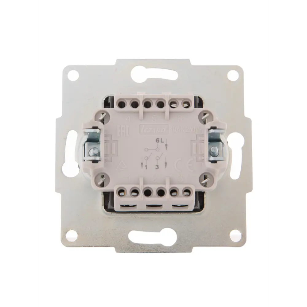 Выключатель Lezard Karina 2 клавиши цвет кремовый STLM-2185273 - Вид №3