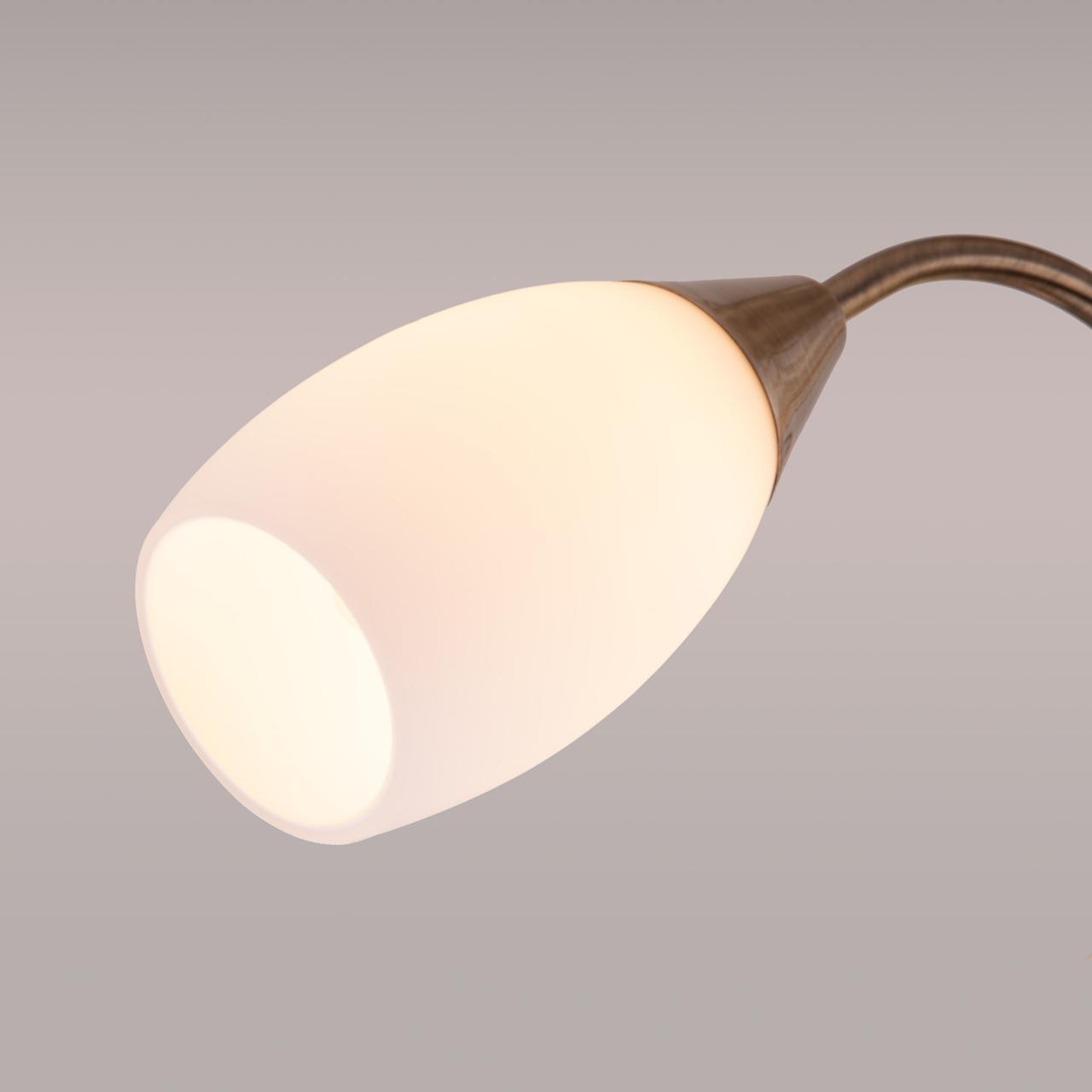 Потолочная люстра Eurosvet Ginevra 30280/3 античная бронза EUROSVET GINEVRA 328353 Белый;бронза - Вид №2