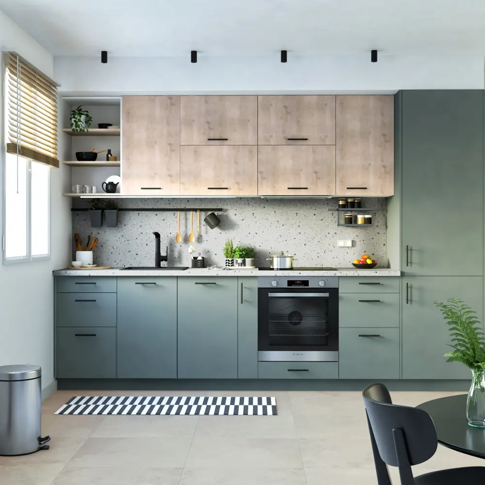 Фасад кухонный DELINIA ID София грин 14.7×102.1 см - матовый зеленый 85183223 STLM-0059591 - Вид №9