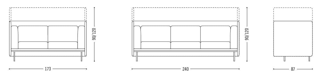 Диван с журнальной стойкой COR Floater ARCH-00097539