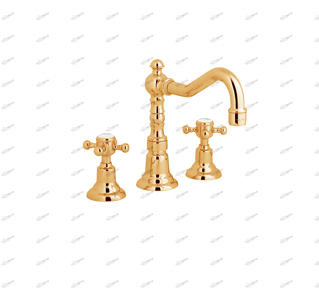 Gentry Home Центр смесителя для раковины до центра два отверстия под смеситель мм Antique Темное золото GH102494