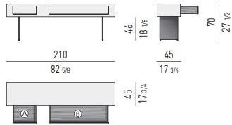 Minotti Лакированная консоль с ящиками Solid sun-id-1414796 - Вид №2