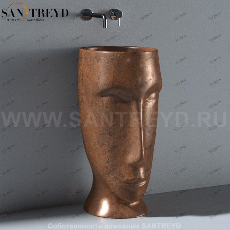 474083 Напольная раковина стоящая круглая Kerasan Artwork