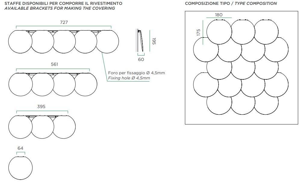 DE CASTELLI Модульная трехмерная металлическая облицовка Design sun-id-1494230 - Вид №6