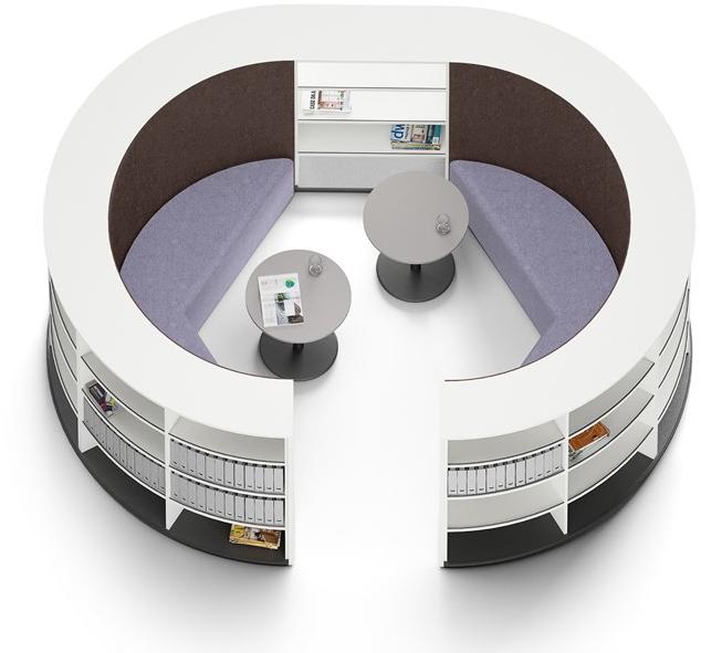 werner works Офисный остров для кофе-брейка Basic flow sun-id-1491474 - Вид №3