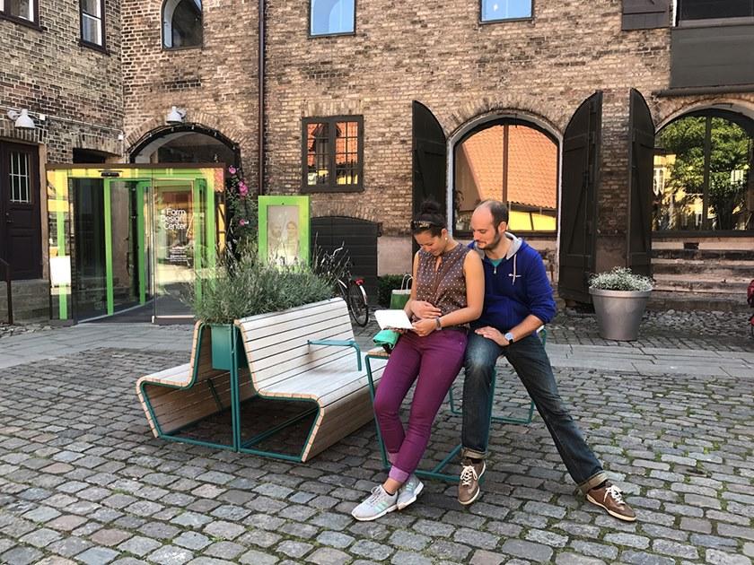 Nola Industrier Дубовая скамья со встроенной сеялкой Vilding sun-id-1467983 - Вид №4