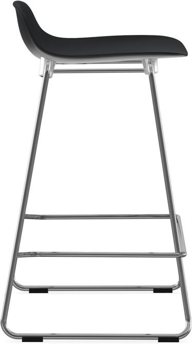 603232 Барный стул 65 см Stacking Chrome Black Normann Copenhagen Form - Вид №2