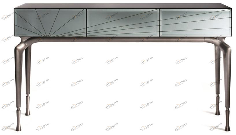 Visionnaire Консоль из зеркального стекла с ящиками sun-id-1444511