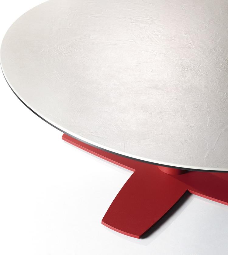 MOBLIBERICA Низкий круглый керамический журнальный столик Croix sun-id-1467619 - Вид №4