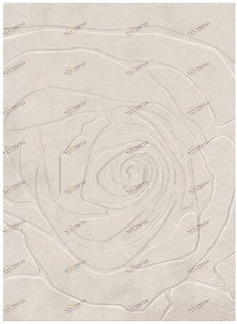 Duquesa & Malvada Однотонный прямоугольный ковер из шерсти  Dmr003 