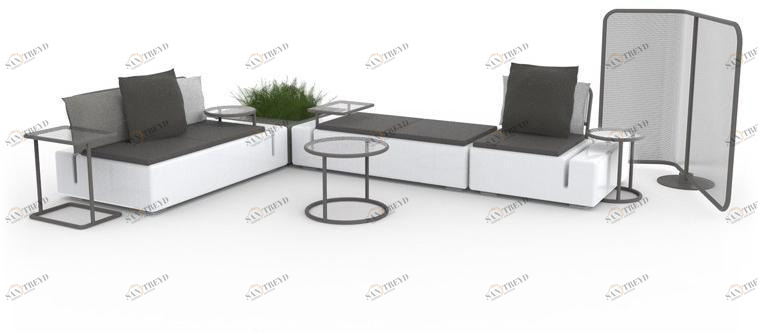 VONDOM Модульный садовый диван из полиэтилена Kes sun-id-1353171