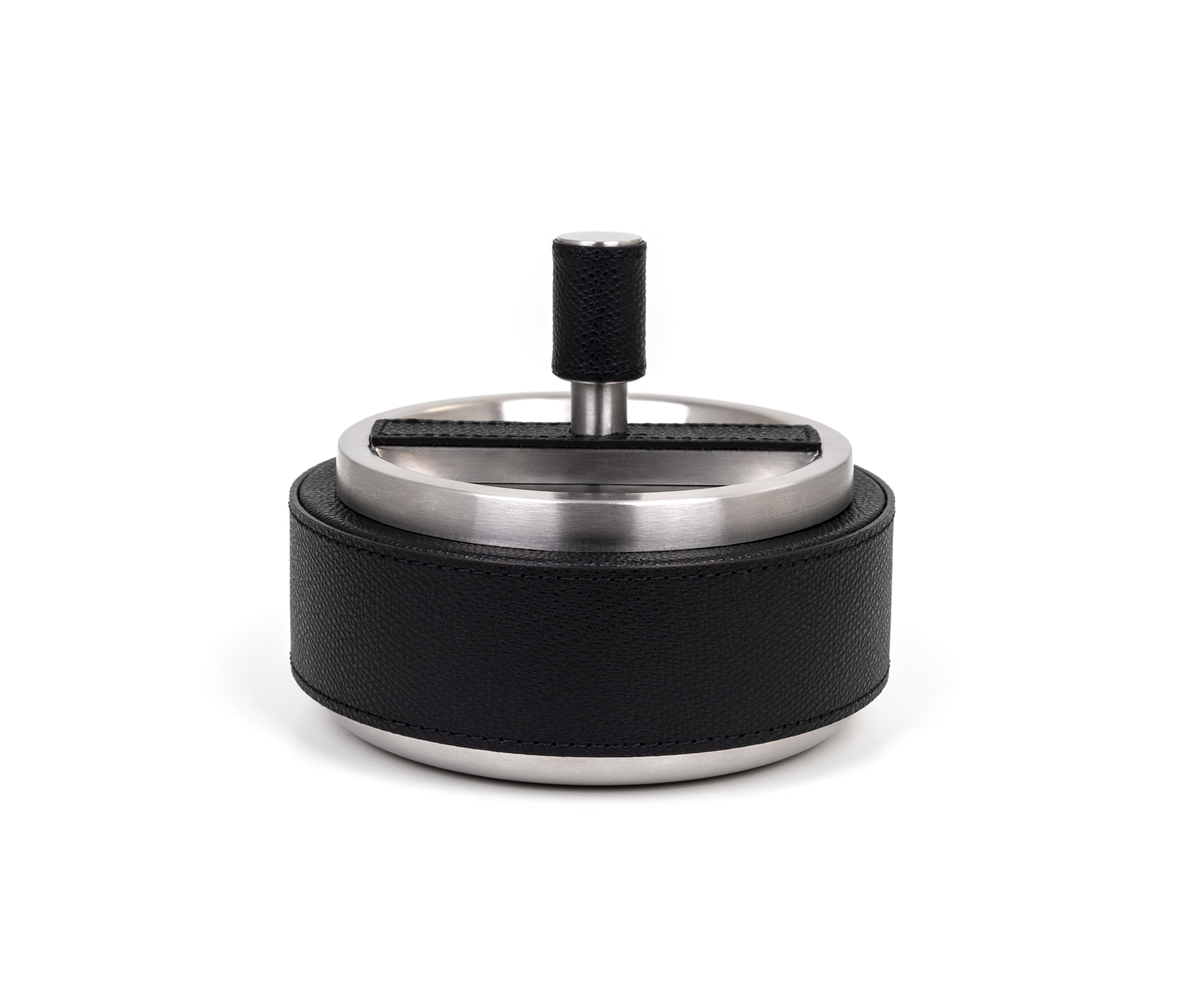 Пепельница Giro - Ø 13,5XH11,5 см / зерненая кожа_EARTH Pinetti 00.2379.029.049 - Вид №1