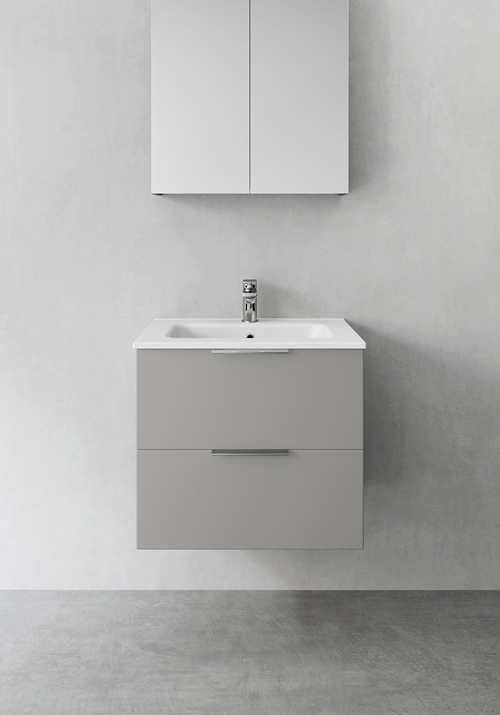 1390227 Шкаф Для Умывальника Компактная Форма Серый 600 Hafa Серый 