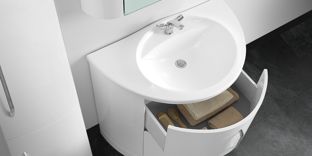 Комплект мебели для ванной Belux Рото 90 (1) АРКТИКНП90 - Вид №1