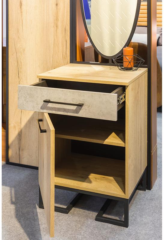 52271 Комод для обуви с ящиком Loft Дуб натур/Бетон R-HOME 4009301h_Натур - Вид №8