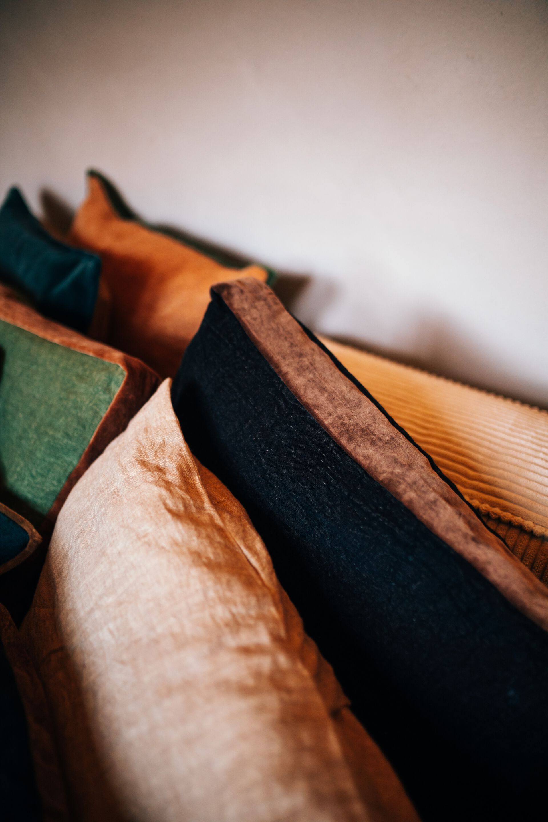 Льняная прямоугольная однотонная подушка POMAX BORDERS ARCH-00106515 - Вид №47