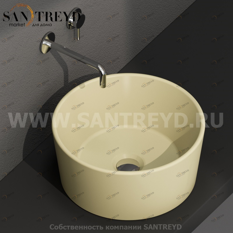 FO035SE Накладная раковина на столешницу  круглая Ceramica Globo 