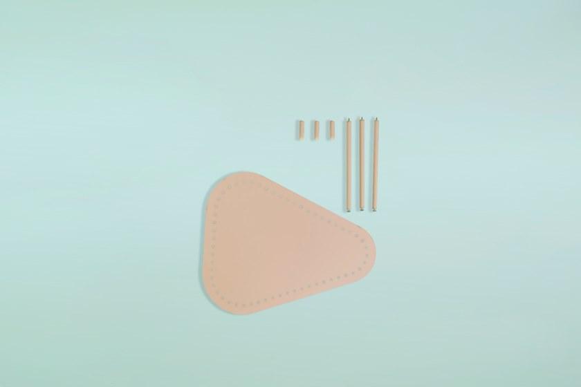 Giacopini Треугольный металлический журнальный столик Bea sun-id-1465581 - Вид №5