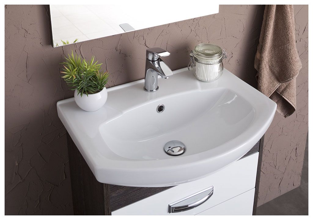 Тумба под раковину Aquanet Грейс 60 дуб кантербери/белый (1 ящик, 2 дверцы) sun-id-275350 - Вид №4