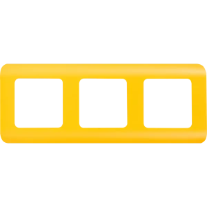 Рамка для розеток и выключателей Lexman Cosy 3 поста, цвет оранжевый