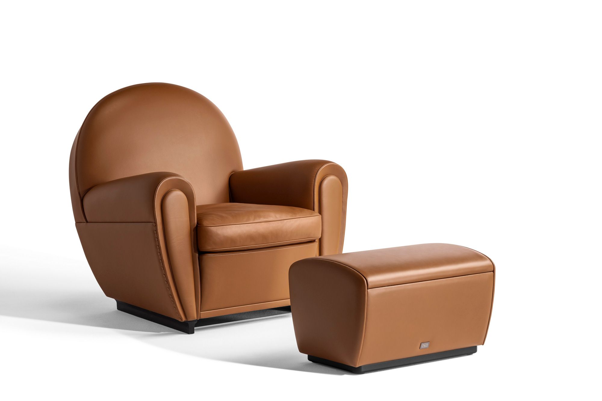 Подставка для ног с кожаной подкладкой Poltrona Frau коллекция-диваны и кресла ARCH-00068097 - Вид №3