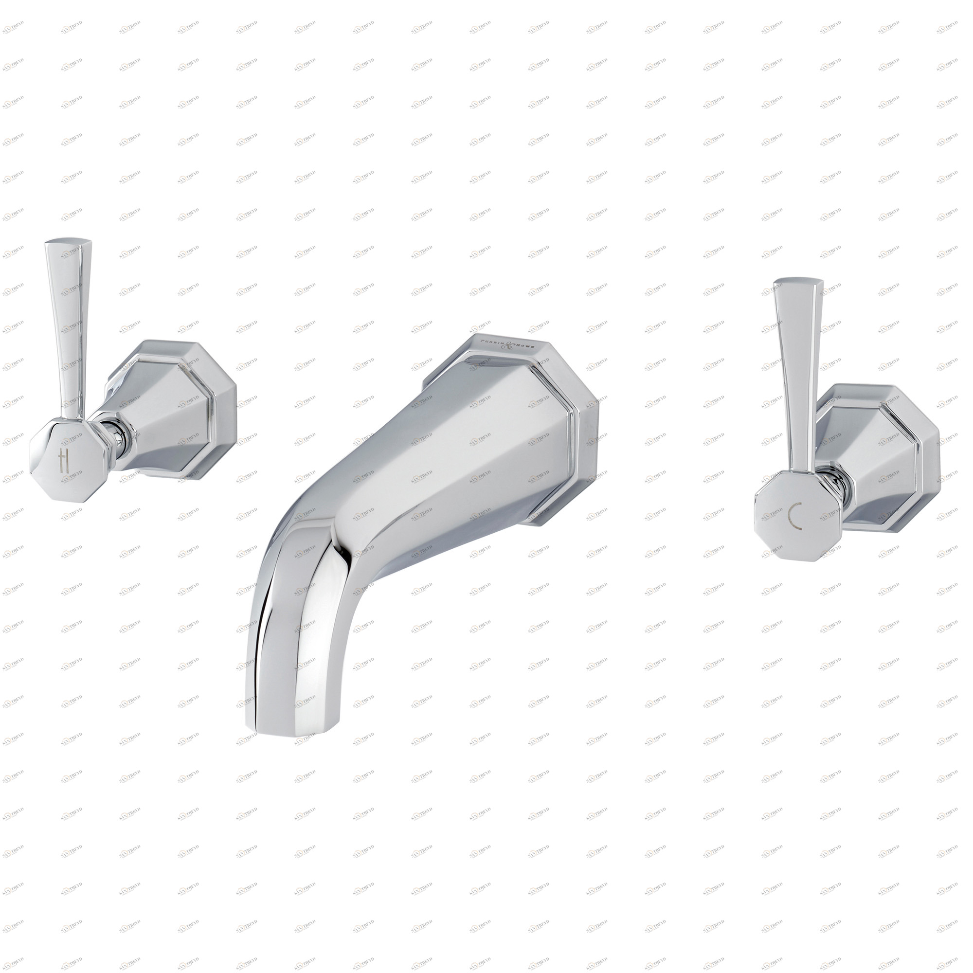 Traditional bathrooms ART DÉCO Waschtisch 3-Loch Mischbatterie Pr3170/bn Art Deco